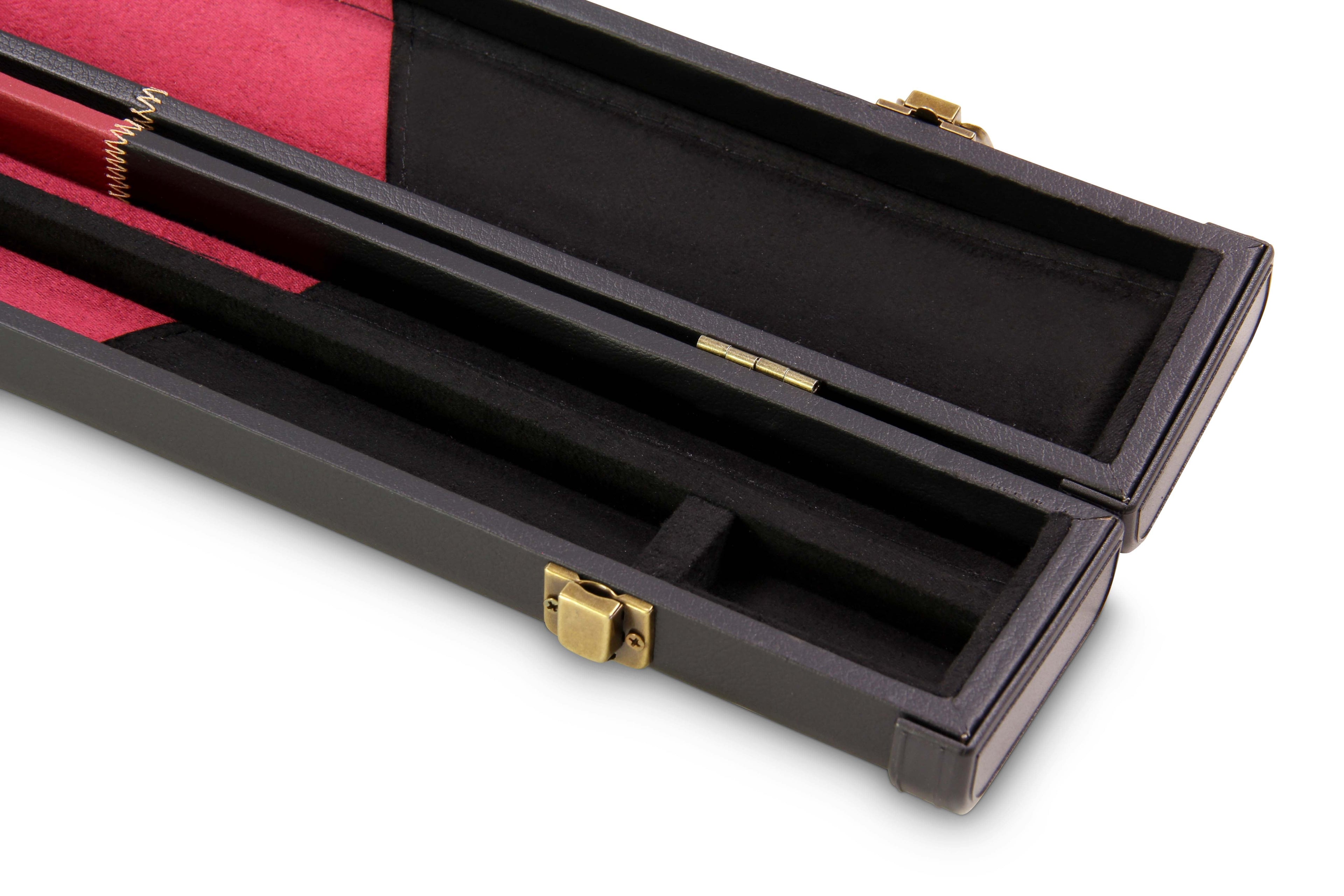 Deluxe chequered 1-piece cue case - 2 cues Cue + Case