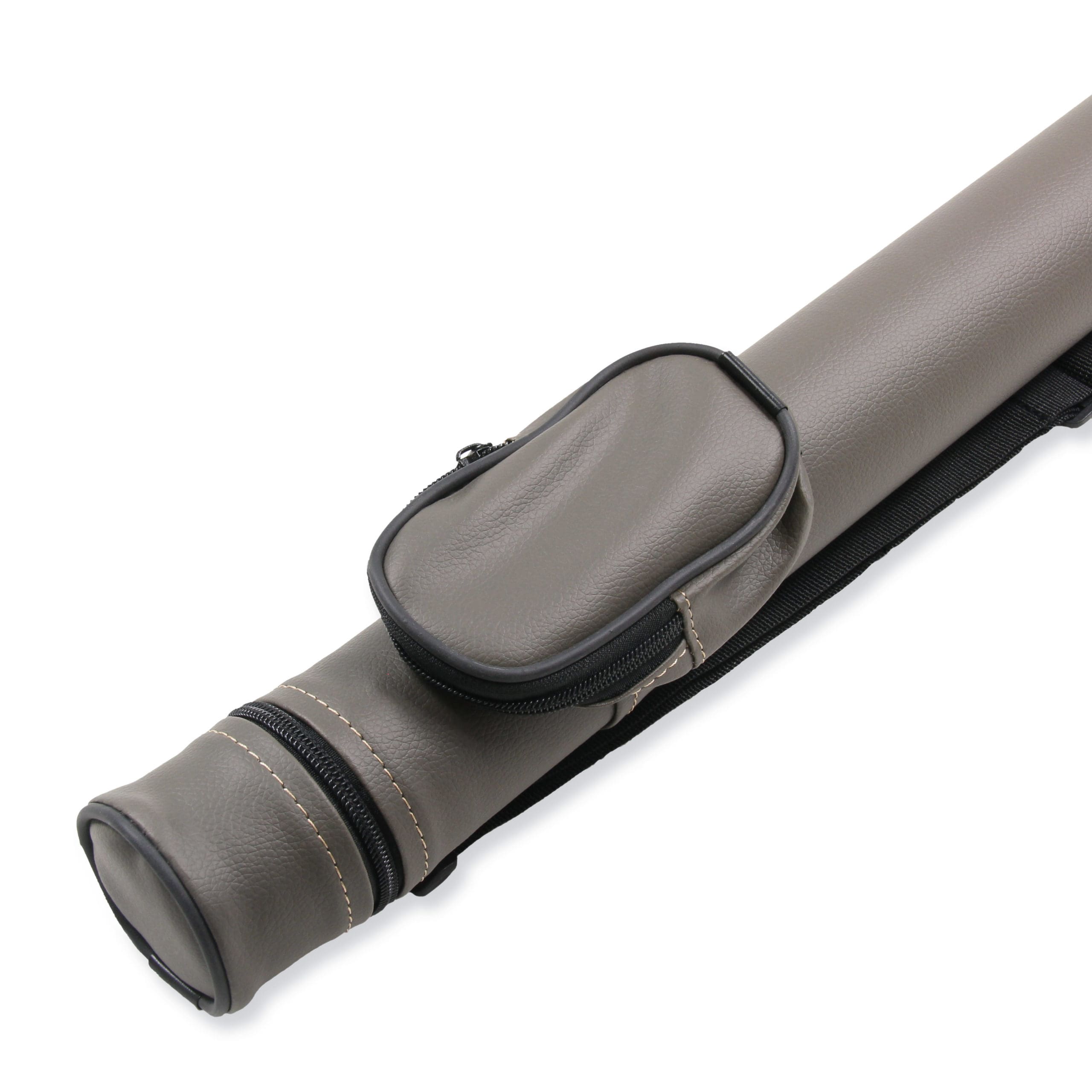 Grey hard tubular 2-piece cue case Cue + Case