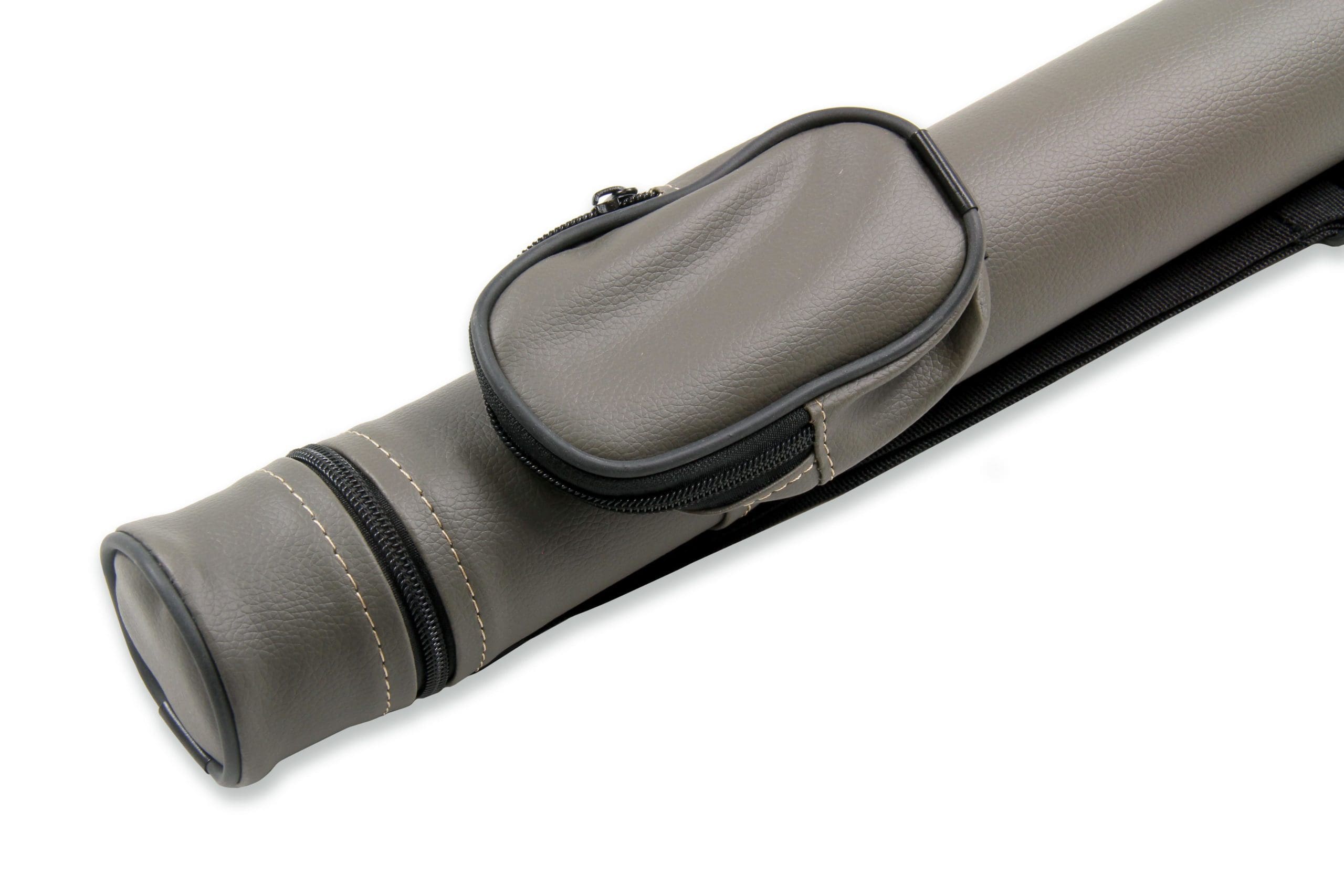 Grey hard tubular 2-piece cue case Cue + Case