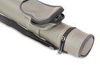 Grey hard tubular 2-piece cue case Cue + Case