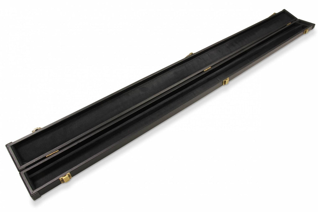 Plain black hard 3/4 cue case Cue + Case