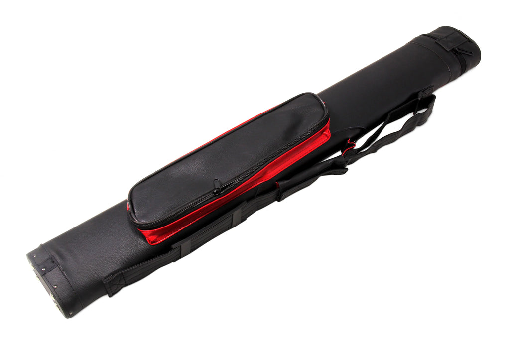 Baize Master Stripe oval quad 2-piece cue case Cue + Case