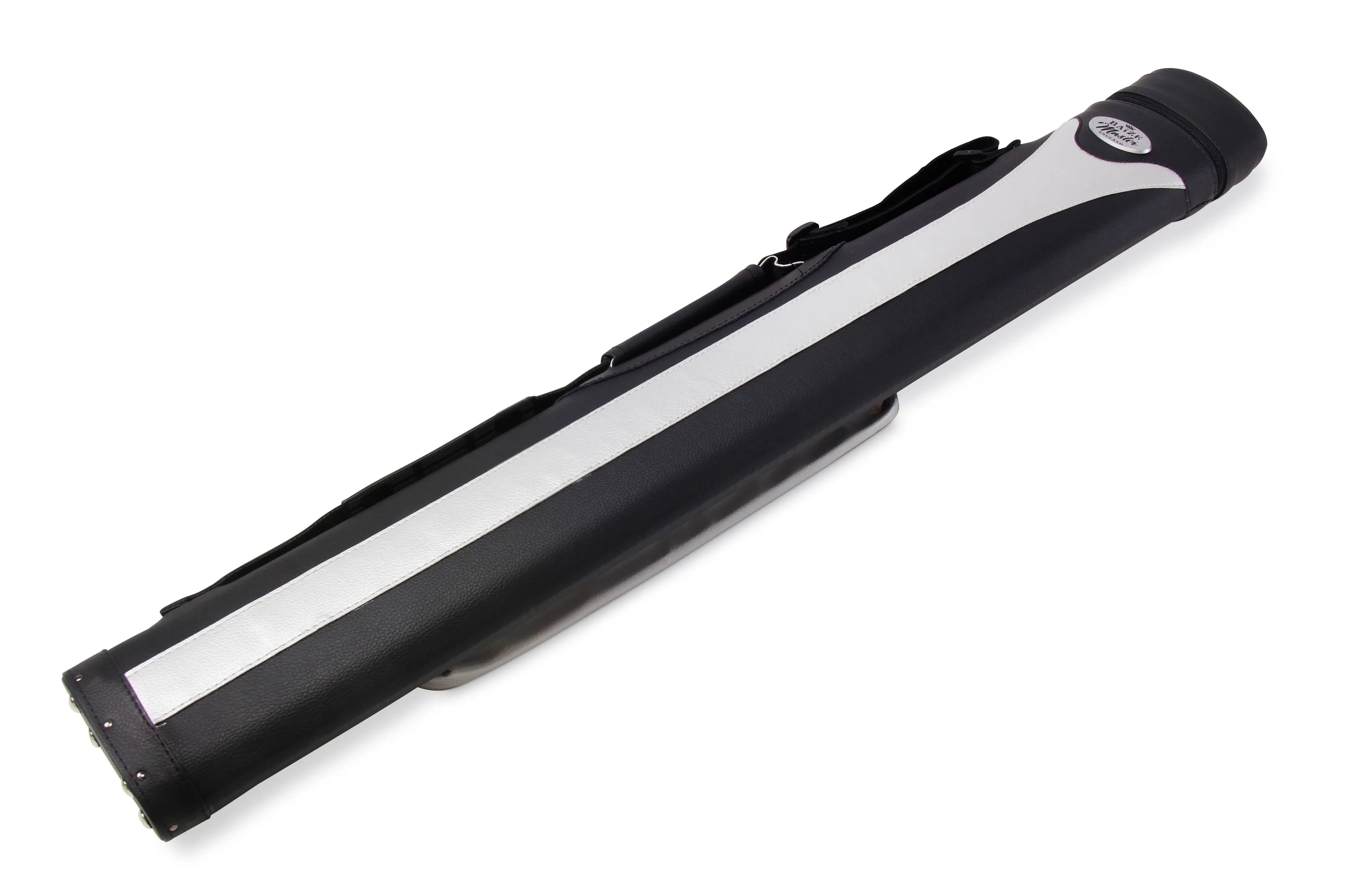 Baize Master Stripe oval quad 2-piece cue case Cue + Case