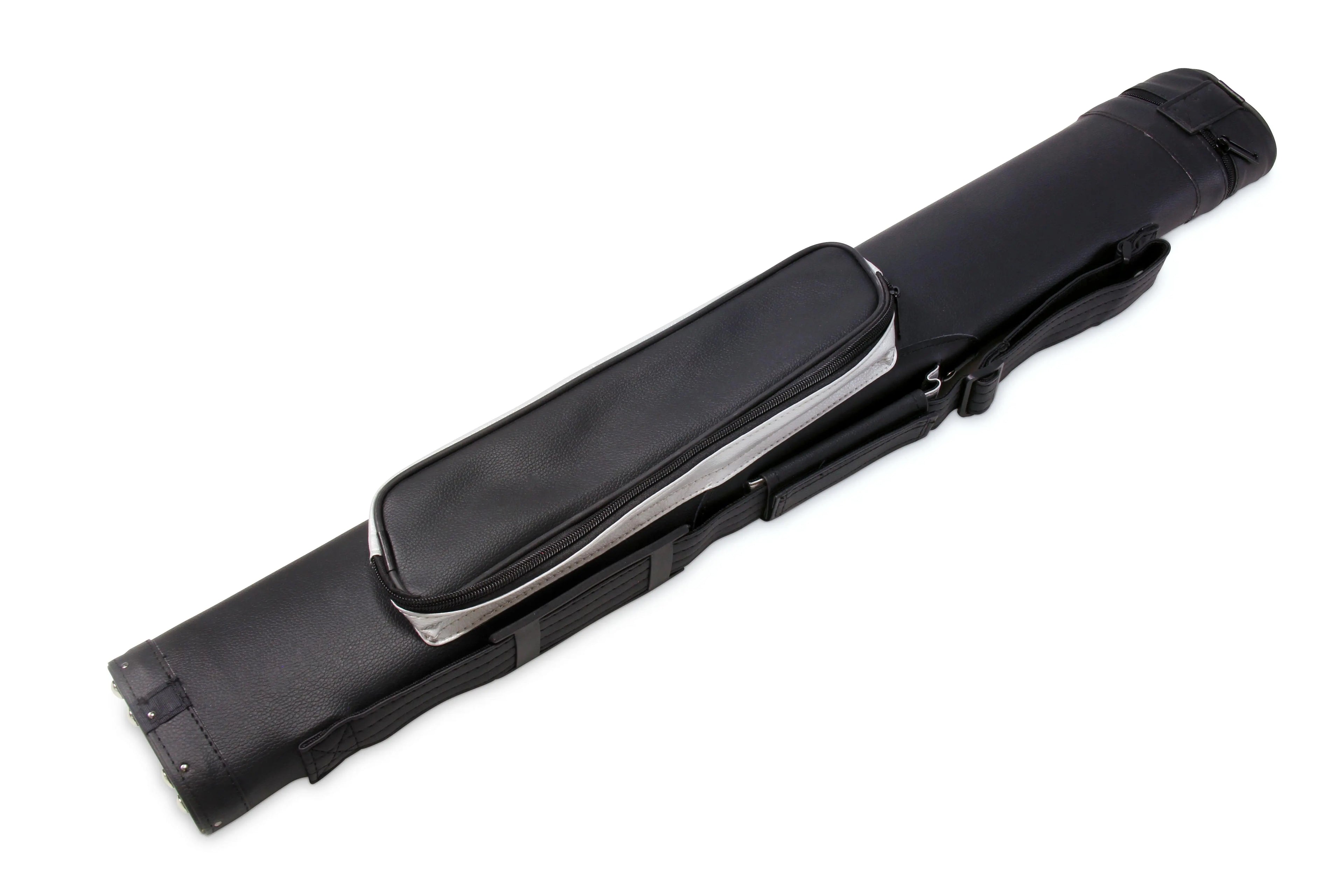 Baize Master Stripe oval quad 2-piece cue case Cue + Case