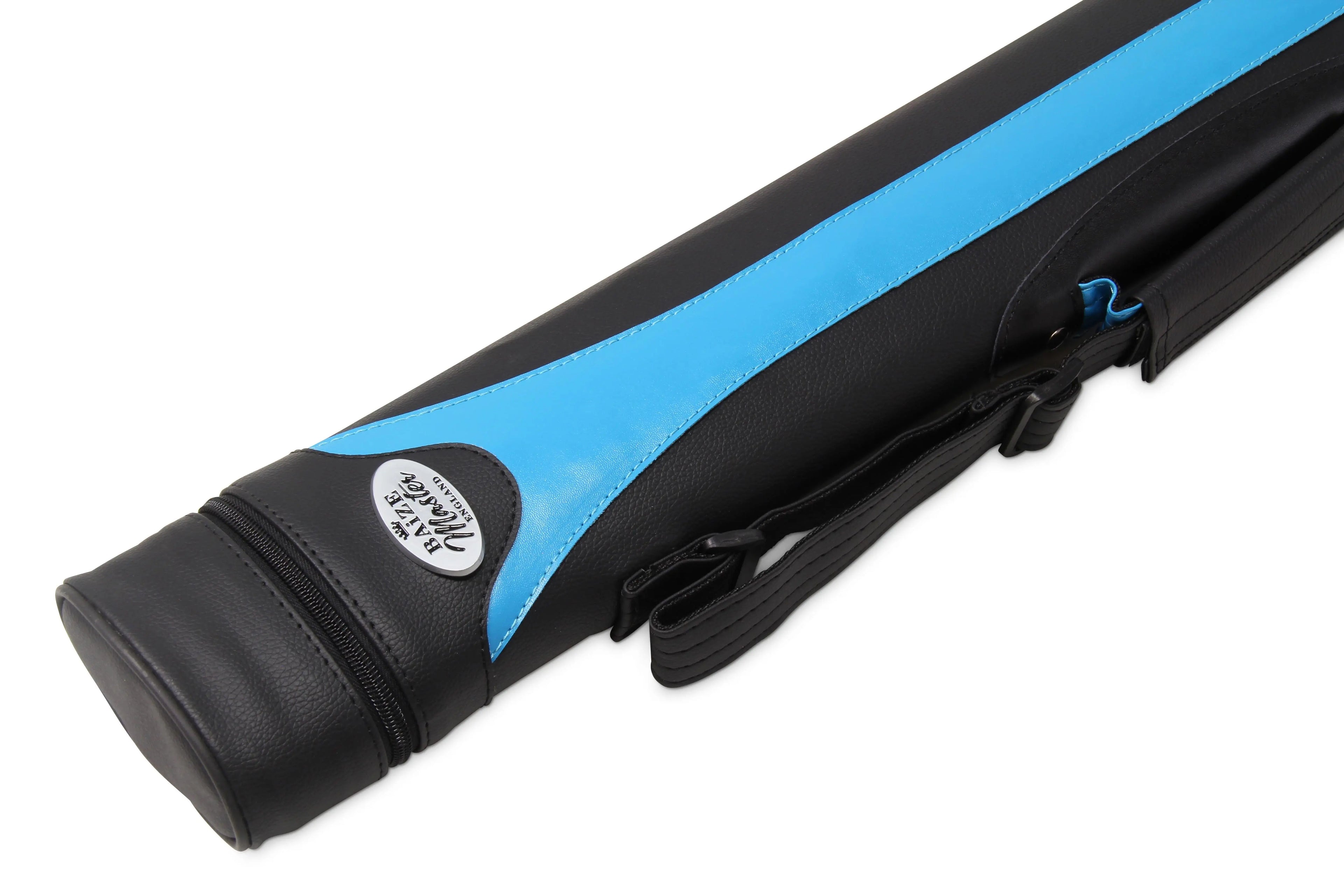 Baize Master Stripe oval quad 2-piece cue case Cue + Case