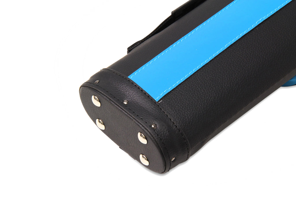 Baize Master Stripe oval quad 2-piece cue case Cue + Case