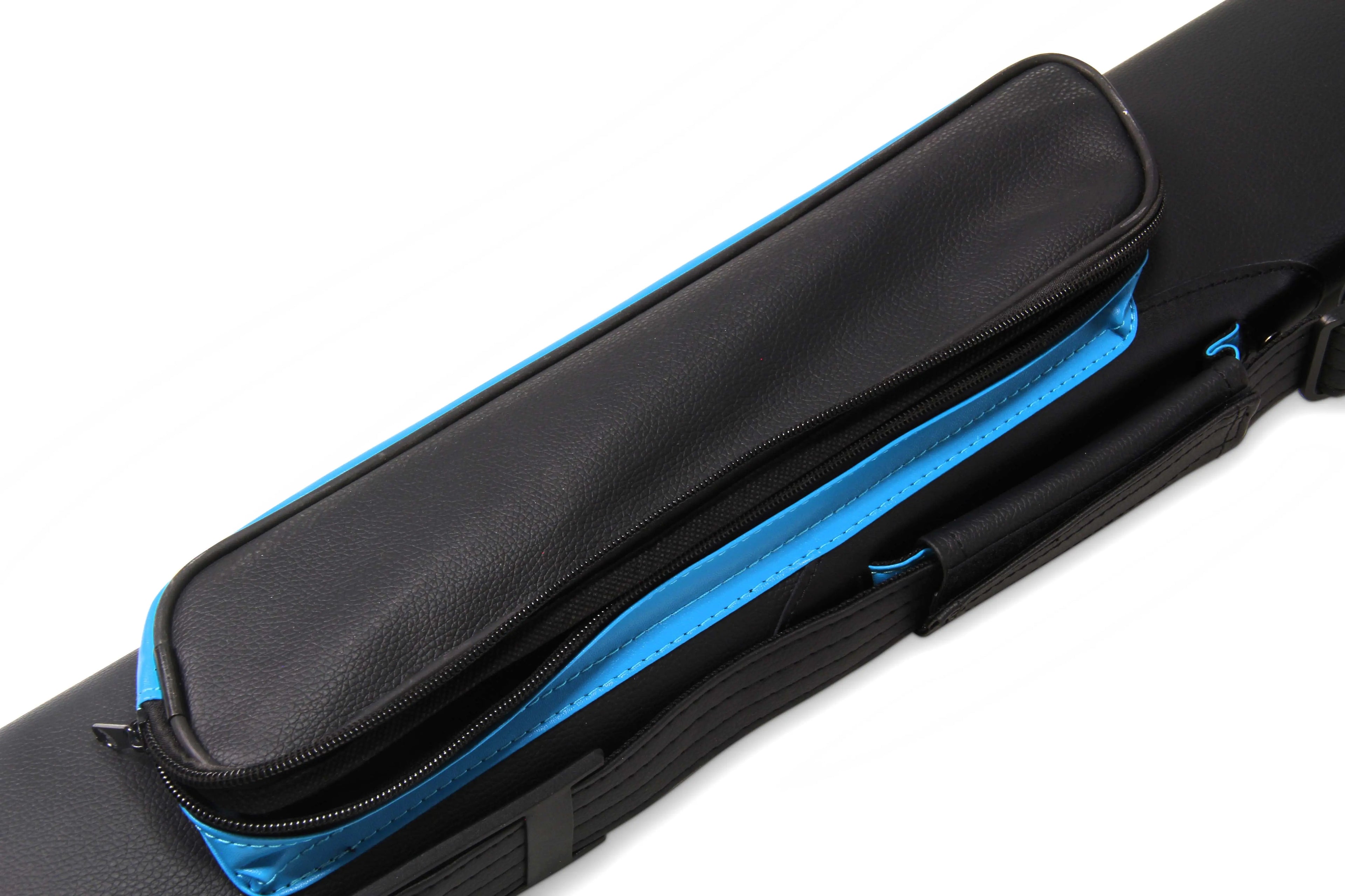 Baize Master Stripe oval quad 2-piece cue case Cue + Case