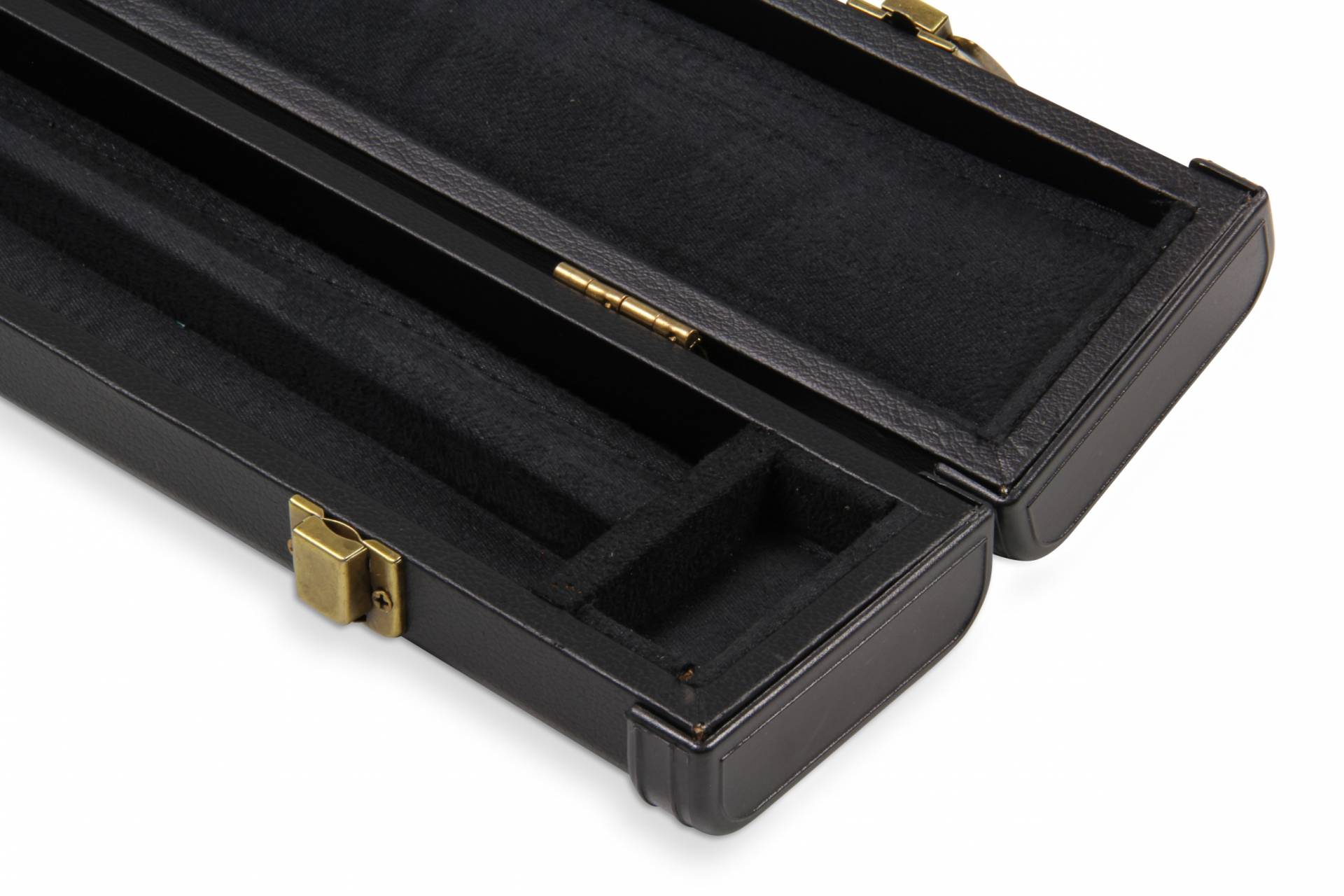 Plain black hard 3/4 cue case Cue + Case