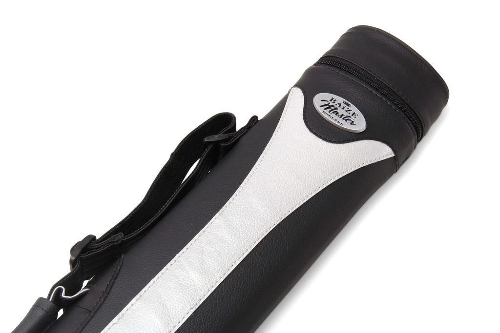 Baize Master Stripe oval quad 2-piece cue case Cue + Case