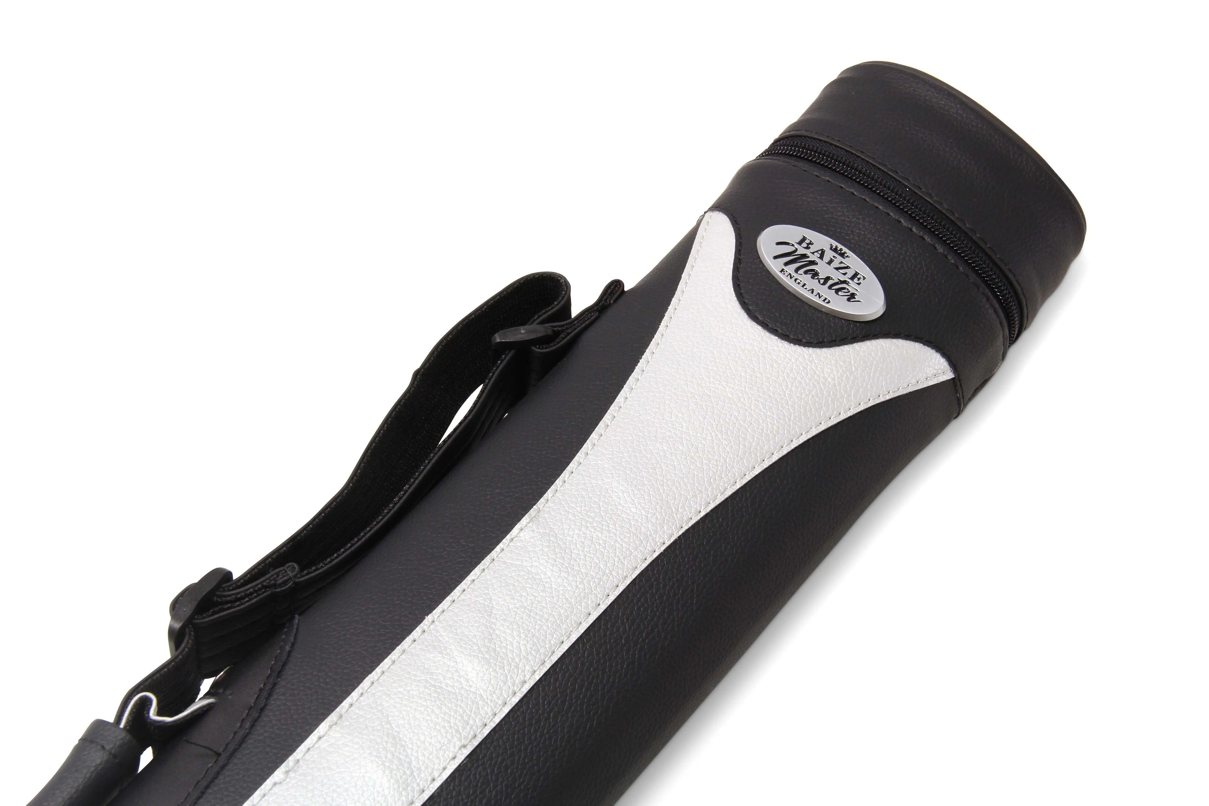 Baize Master Stripe oval quad 2-piece cue case Cue + Case
