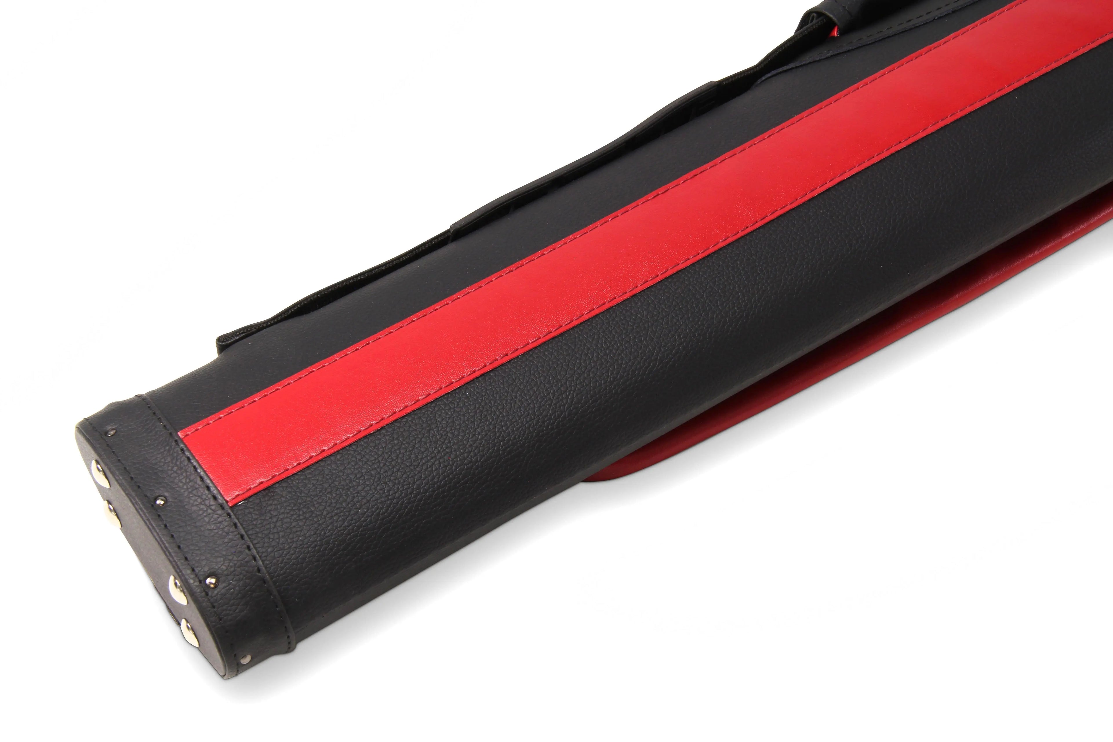 Baize Master Stripe oval quad 2-piece cue case Cue + Case