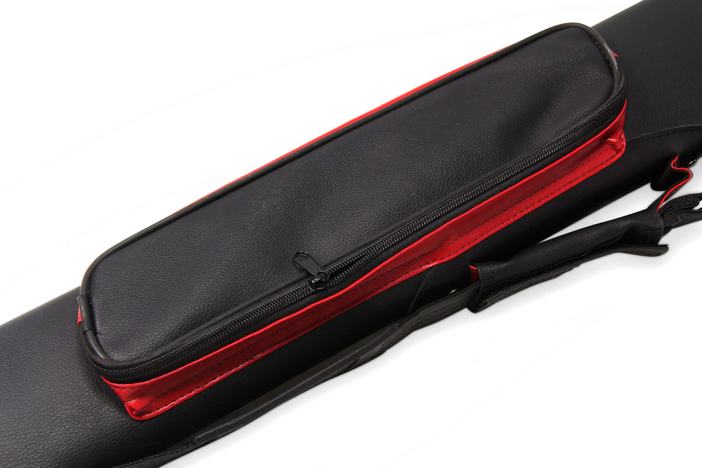 Baize Master Stripe oval quad 2-piece cue case Cue + Case