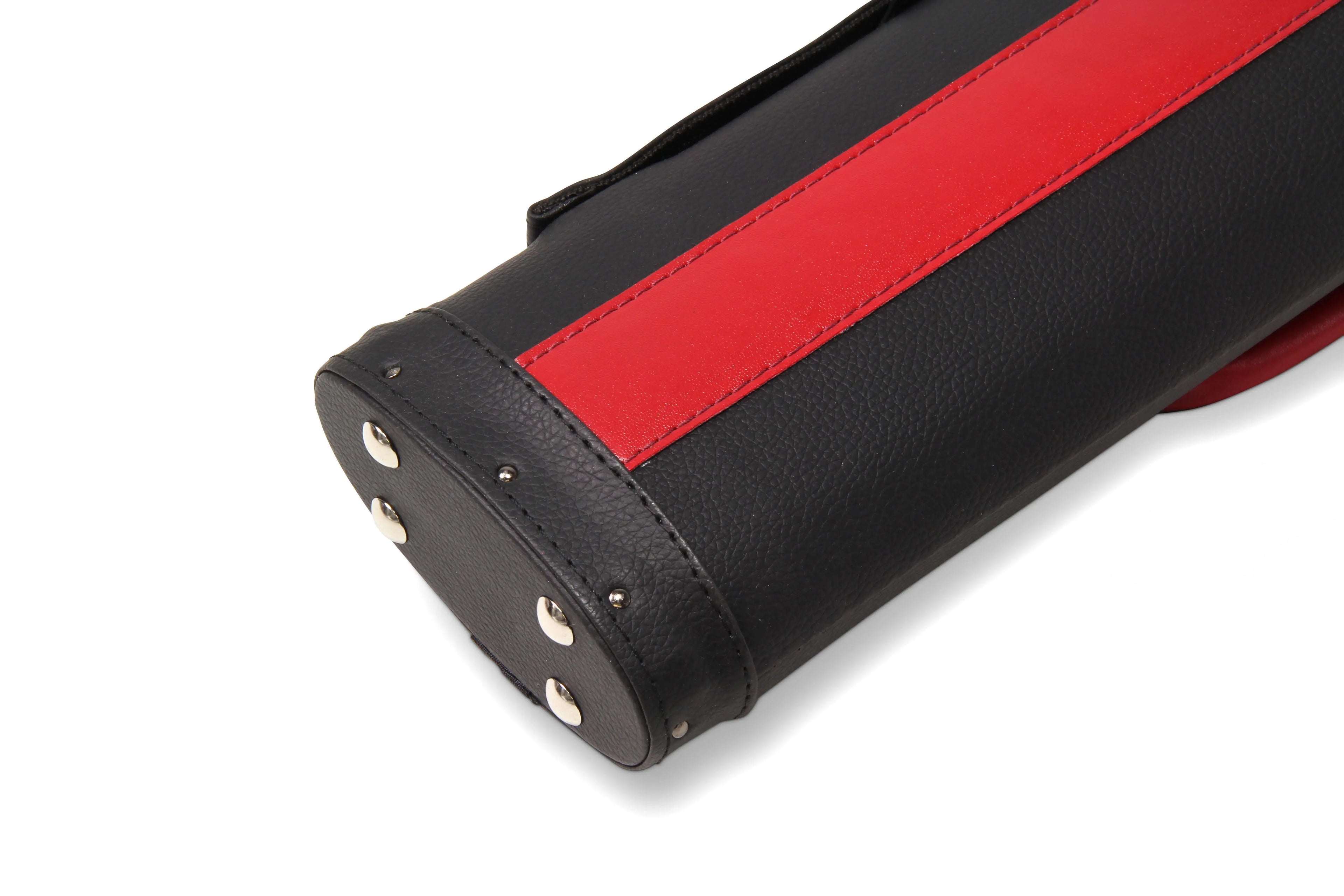 Baize Master Stripe oval quad 2-piece cue case Cue + Case