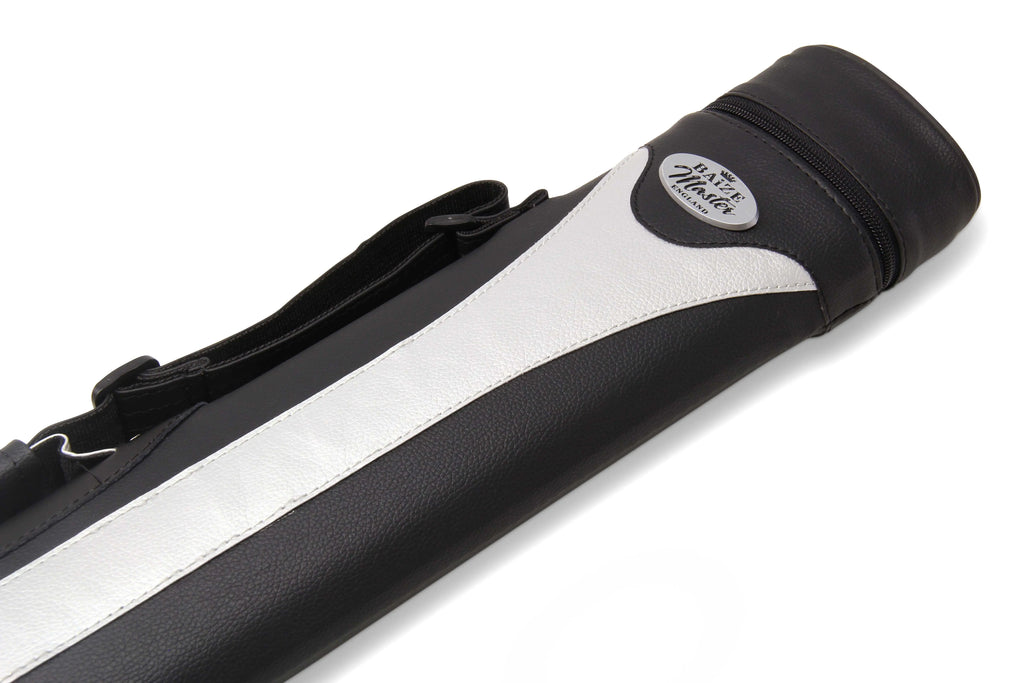 Baize Master Stripe oval quad 2-piece cue case Cue + Case