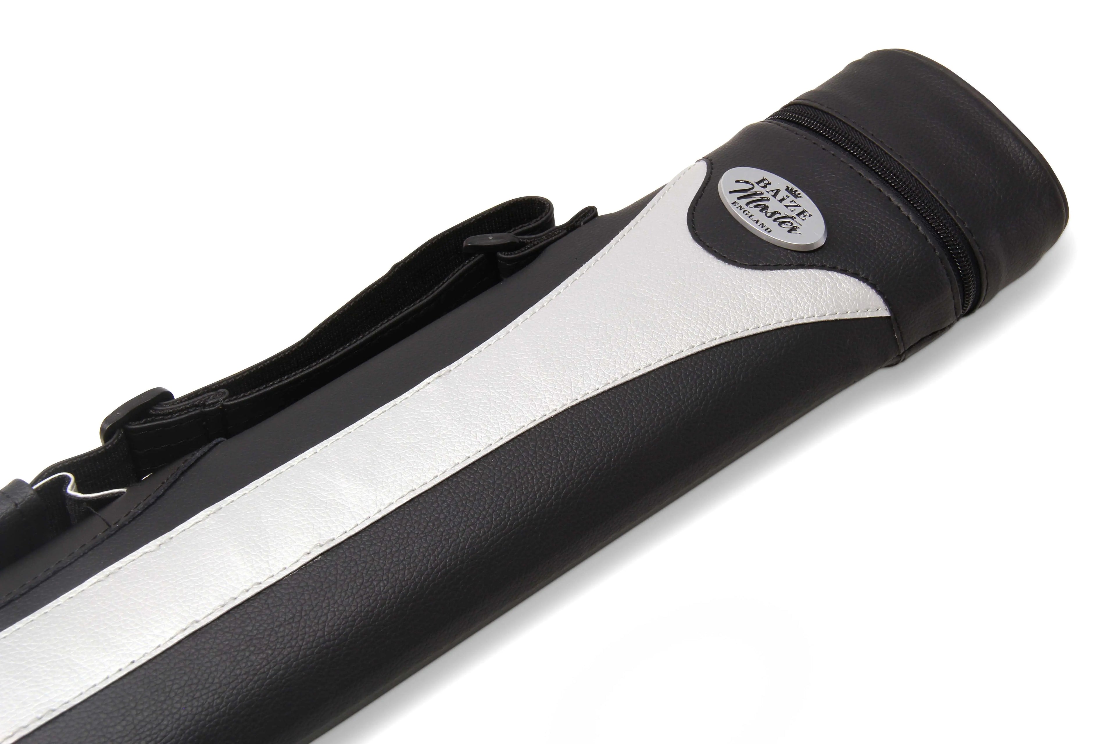 Baize Master Stripe oval quad 2-piece cue case Cue + Case