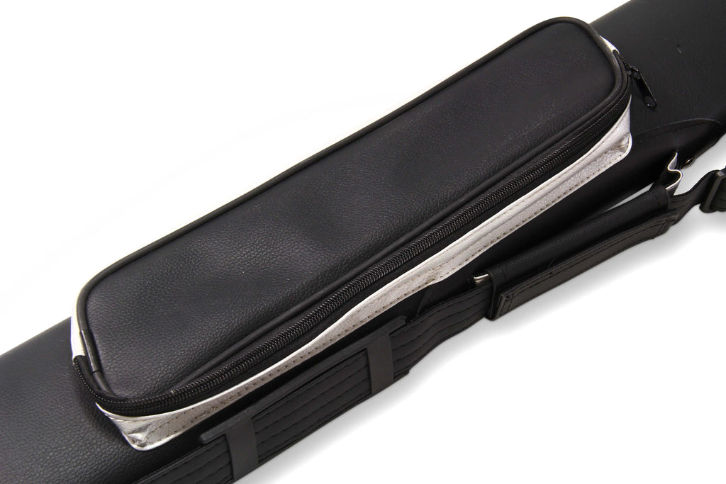 Baize Master Stripe oval quad 2-piece cue case Cue + Case