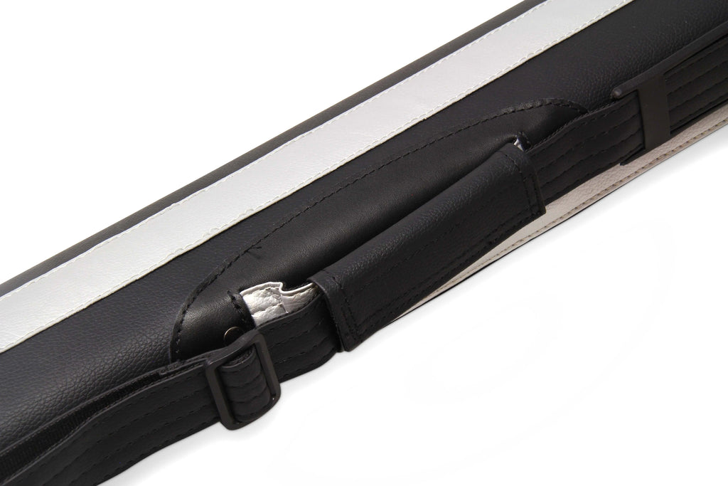 Baize Master Stripe oval quad 2-piece cue case Cue + Case