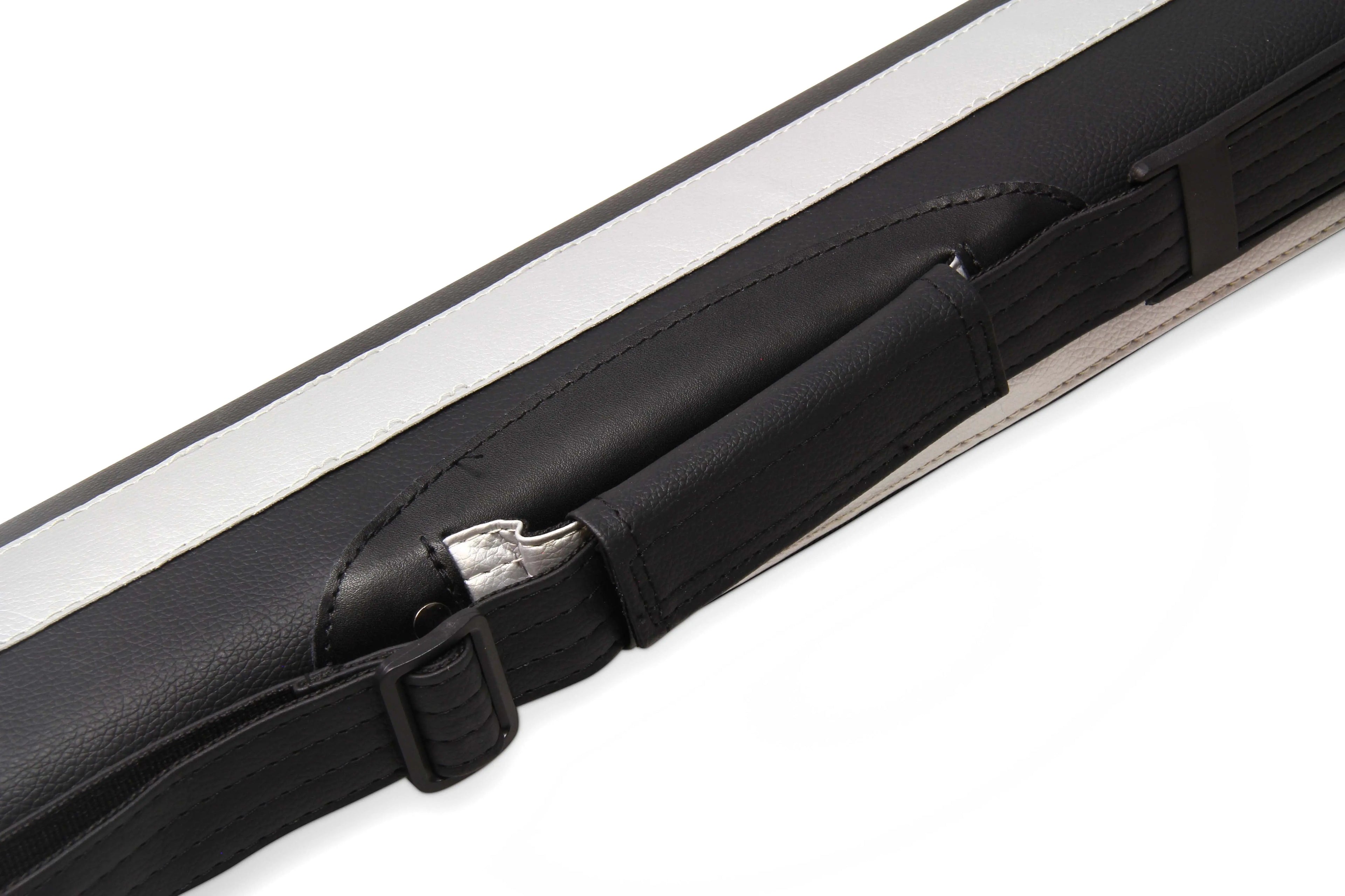 Baize Master Stripe oval quad 2-piece cue case Cue + Case