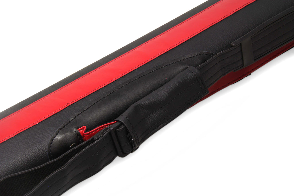 Baize Master Stripe oval quad 2-piece cue case Cue + Case