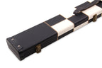 Deluxe chequered 2-piece cue case - 3 slot Cue + Case