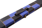 Deluxe chequered 2-piece cue case - 3 slot Cue + Case