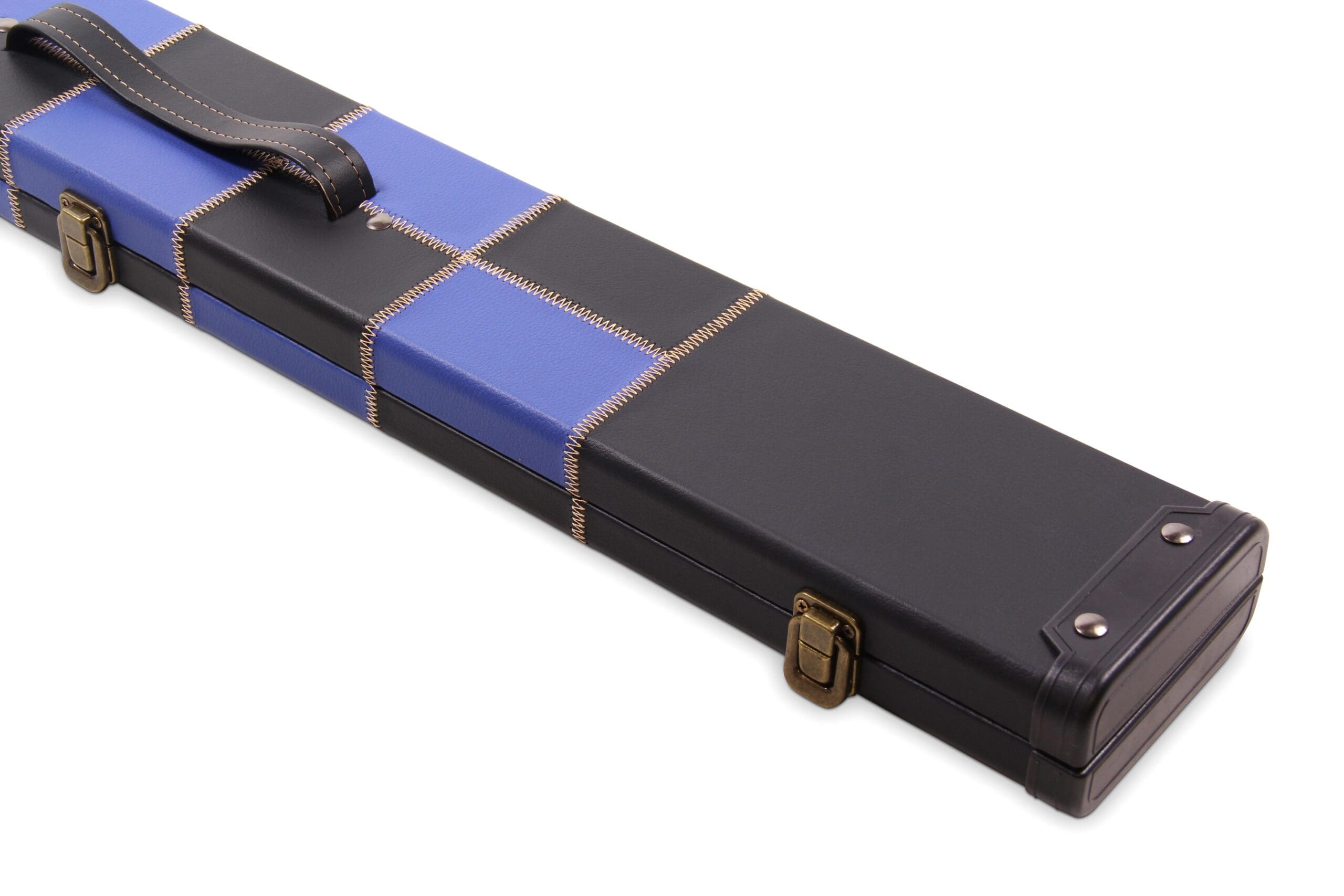 Deluxe chequered 2-piece cue case - 3 slot Cue + Case