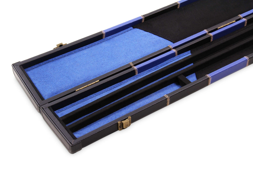 Deluxe chequered 2-piece cue case - 3 slot Cue + Case