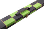 Deluxe chequered 2-piece cue case - 3 slot Cue + Case