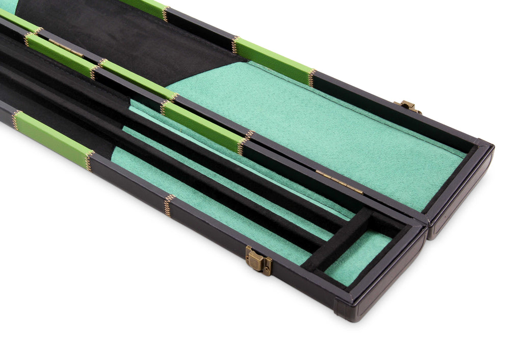 Deluxe chequered 2-piece cue case - 3 slot Cue + Case