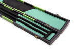 Deluxe chequered 2-piece cue case - 3 slot Cue + Case
