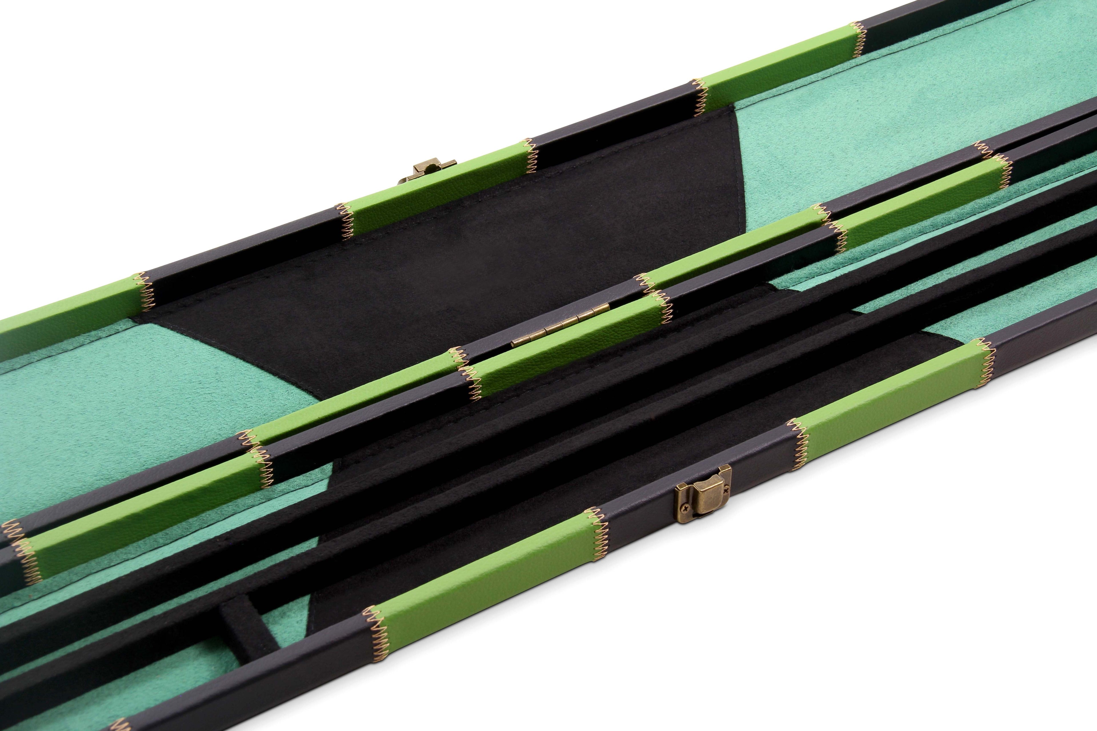 Deluxe chequered 2-piece cue case - 3 slot Cue + Case