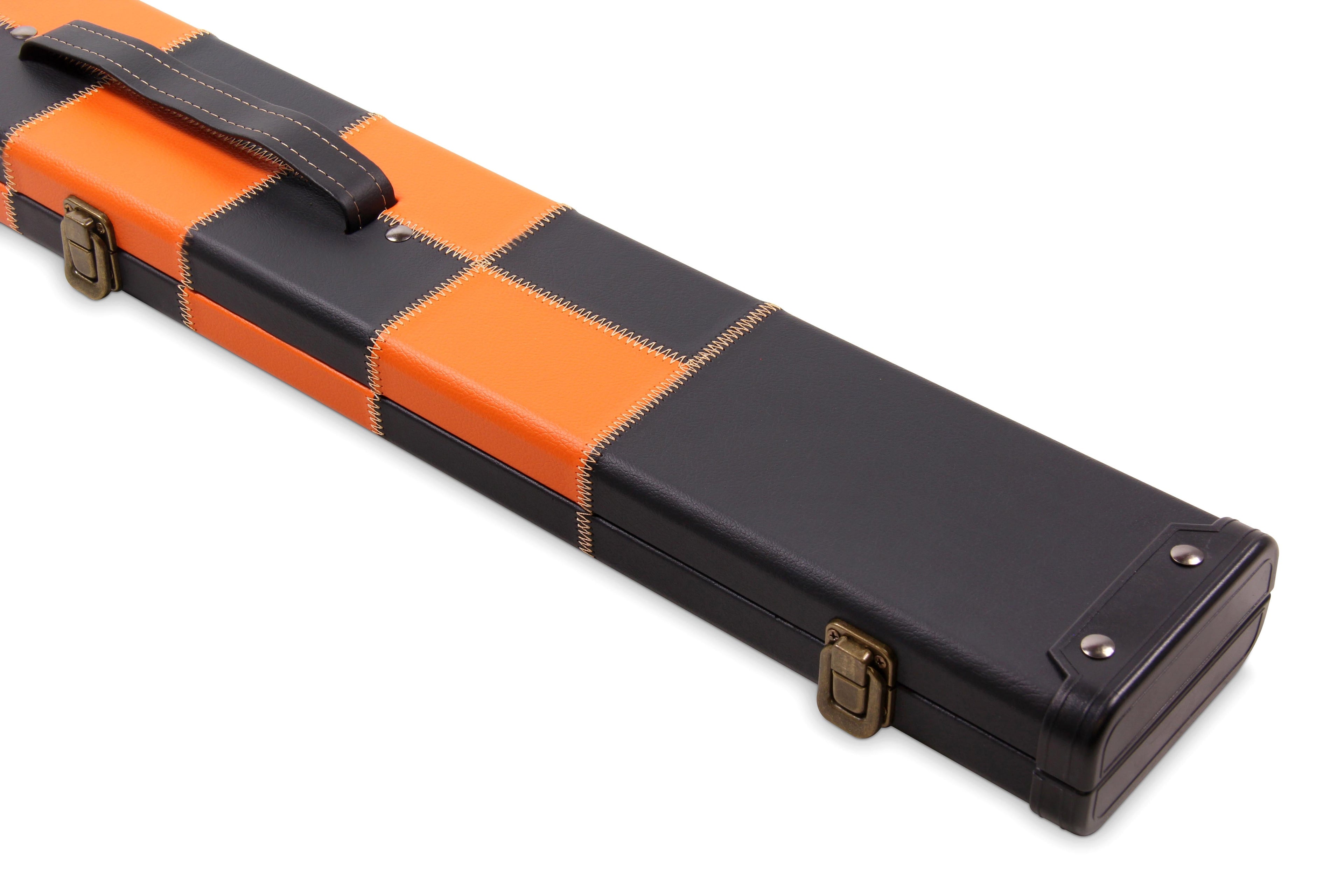 Deluxe chequered 2-piece cue case - 3 slot Cue + Case