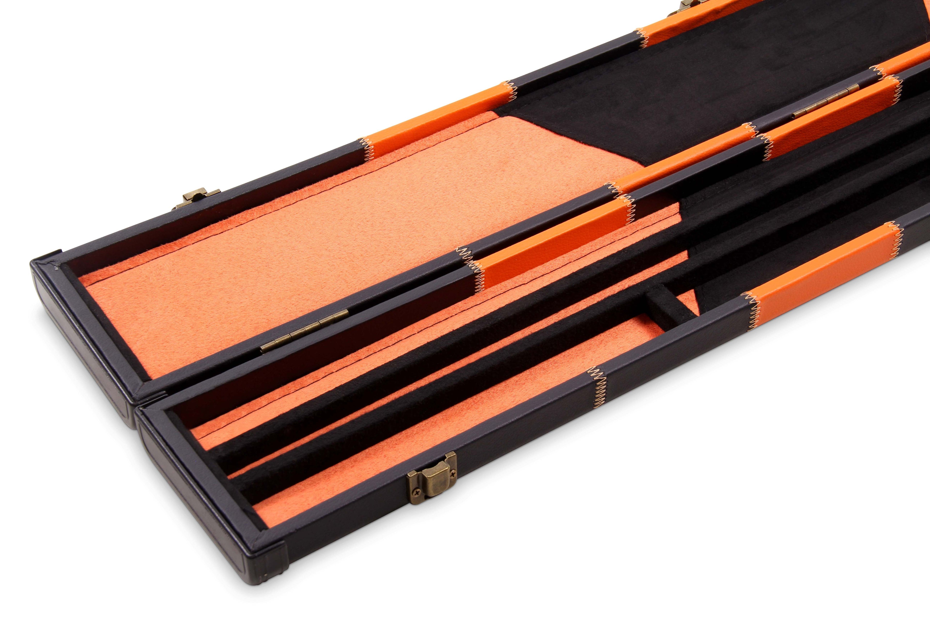 Deluxe chequered 2-piece cue case - 3 slot Cue + Case