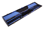 Deluxe chequered 2-piece cue case - 3 slot Cue + Case