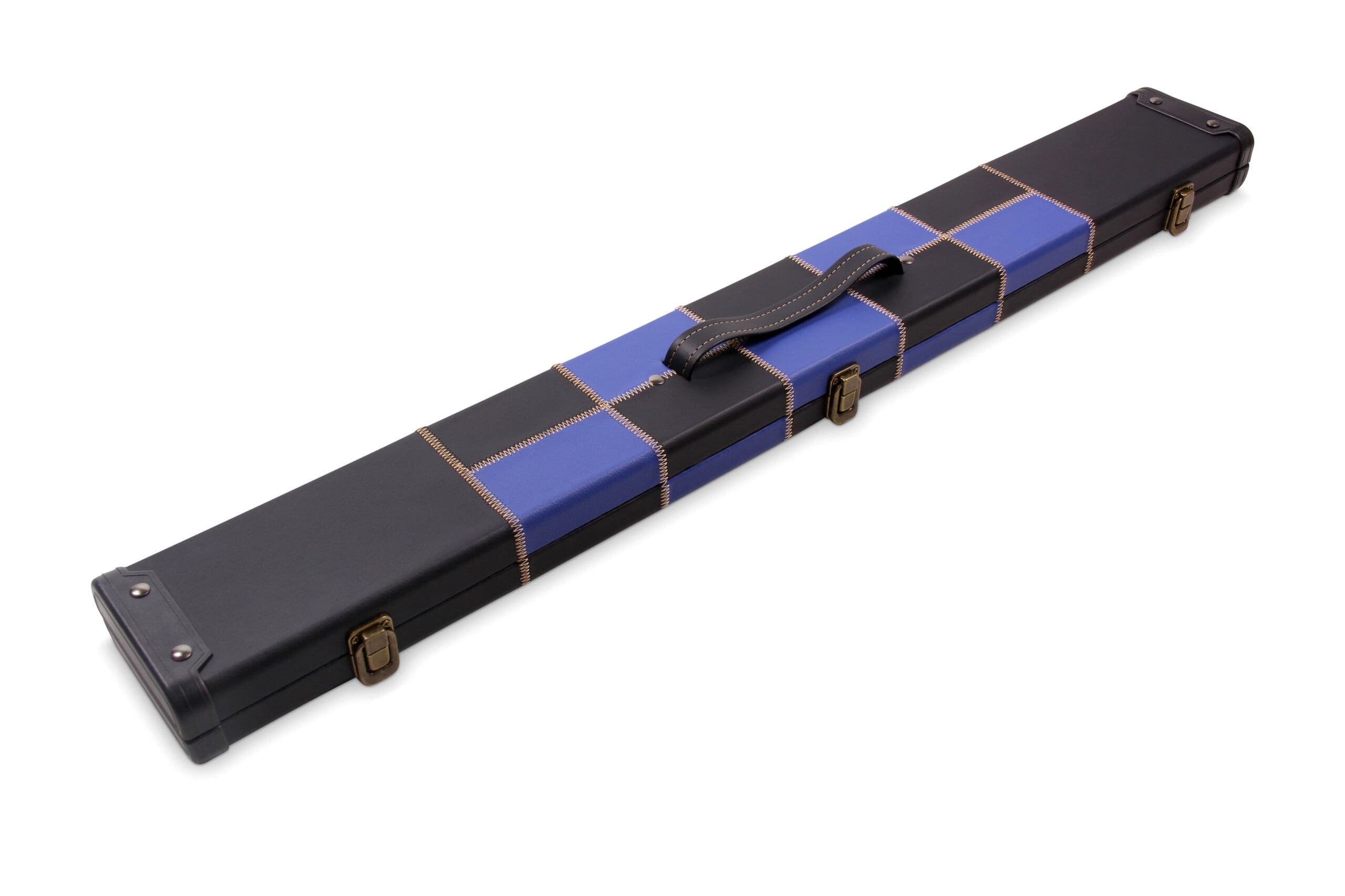 Deluxe chequered 2-piece cue case - 3 slot Cue + Case