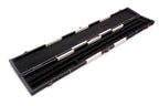 Deluxe chequered 2-piece cue case - 3 slot Cue + Case
