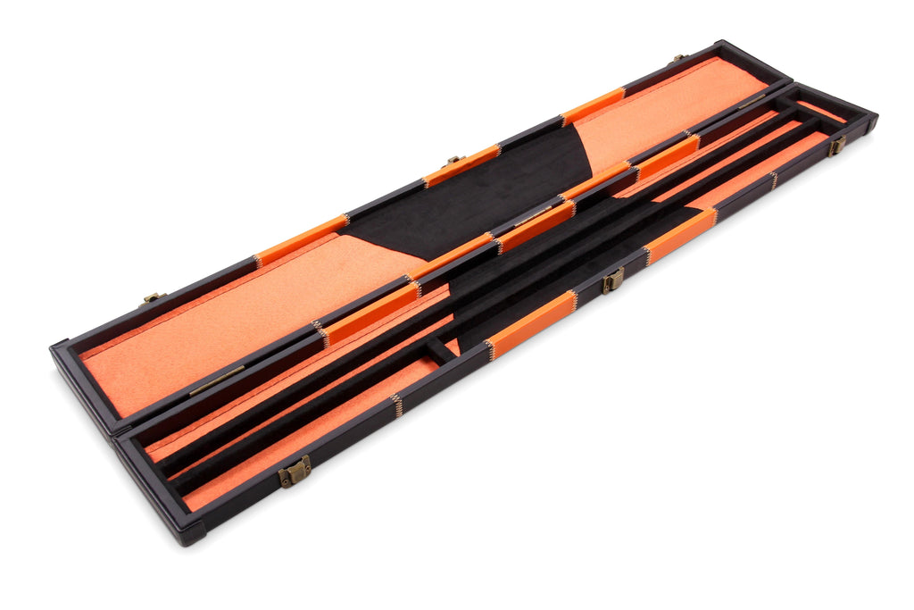 Deluxe chequered 2-piece cue case - 3 slot Cue + Case