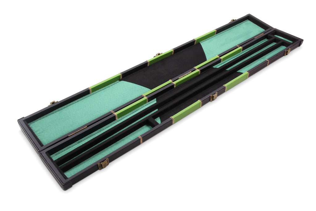 Deluxe chequered 2-piece cue case - 3 slot Cue + Case