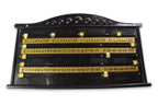 Black plastic 4-player snooker scoreboard Cue + Case