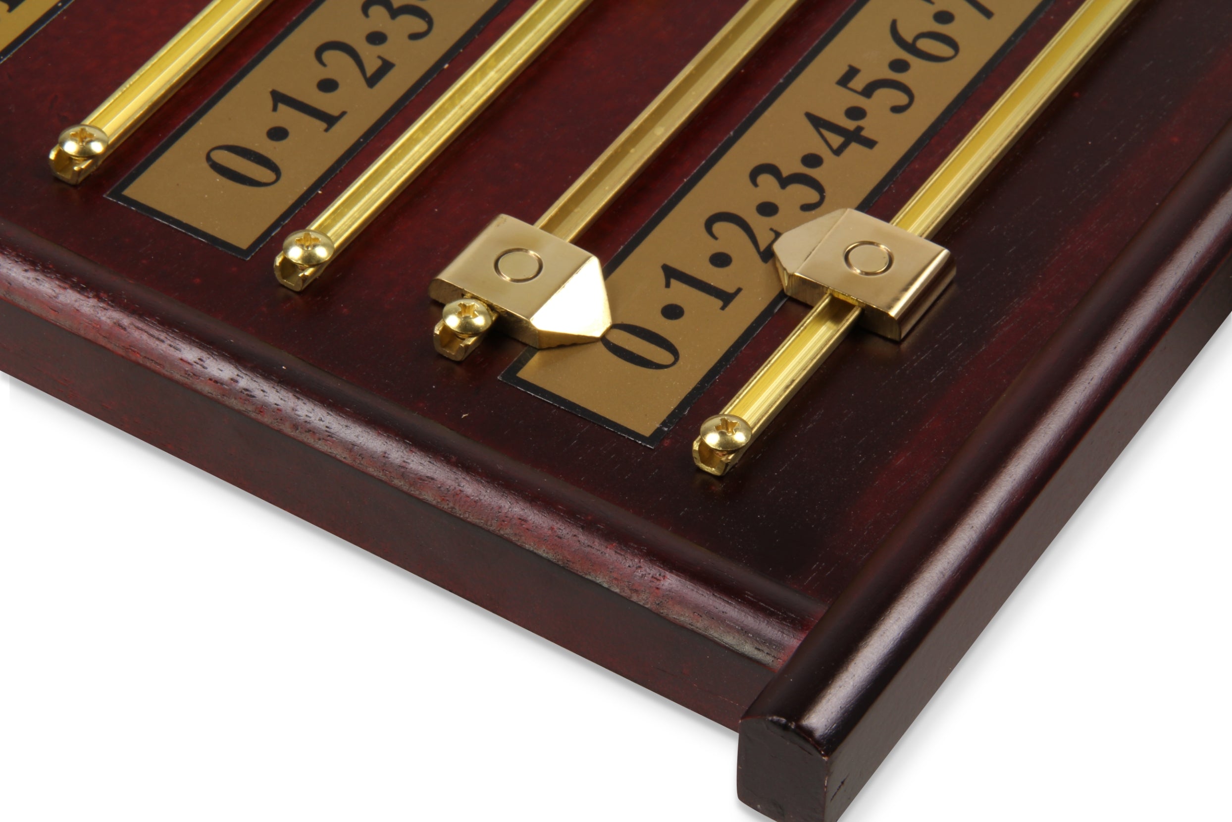 Mahogany 4-player snooker scoreboard Cue + Case