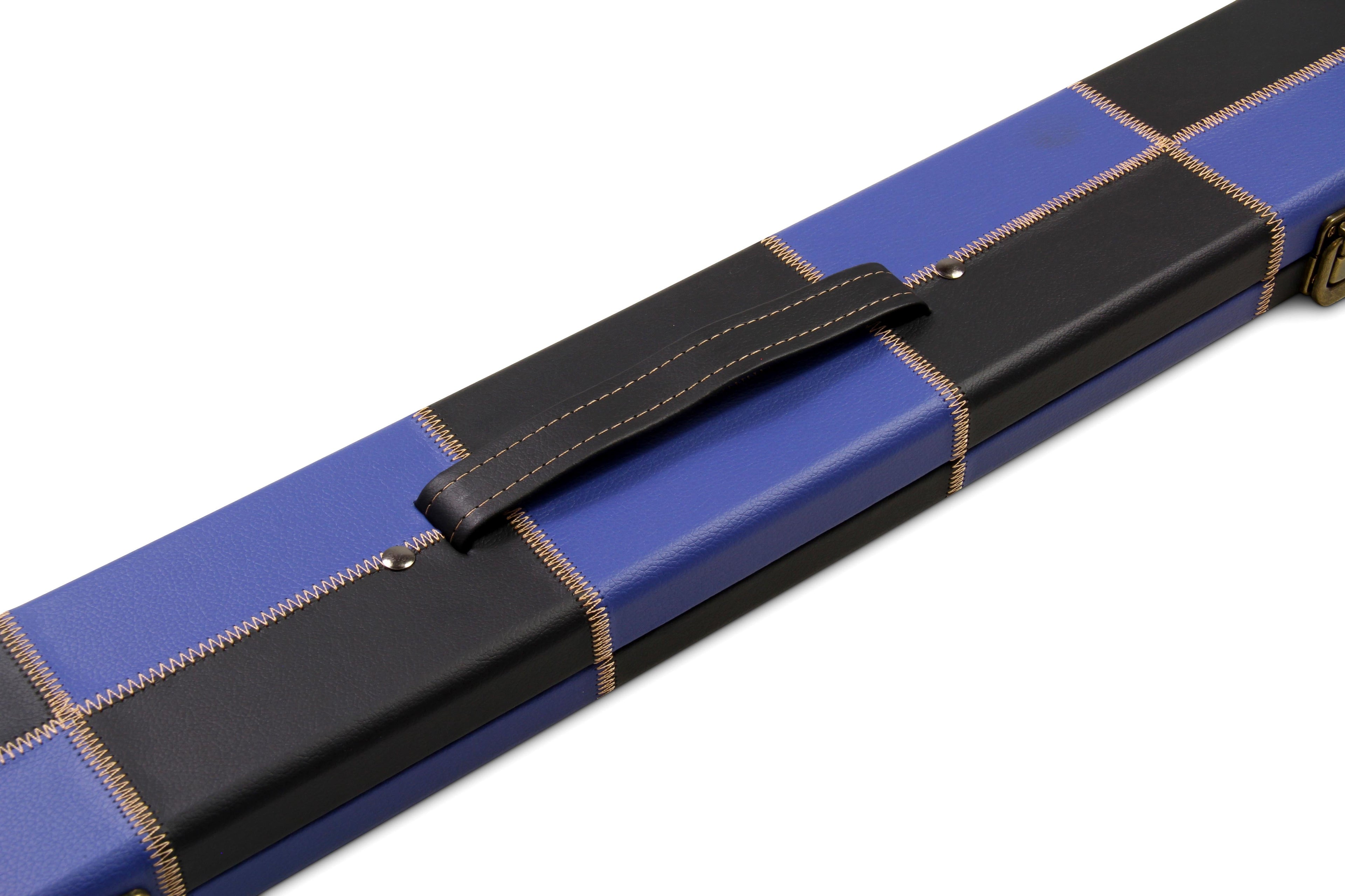 Deluxe wide chequered 1-piece cue case - 3 cues Cue + Case