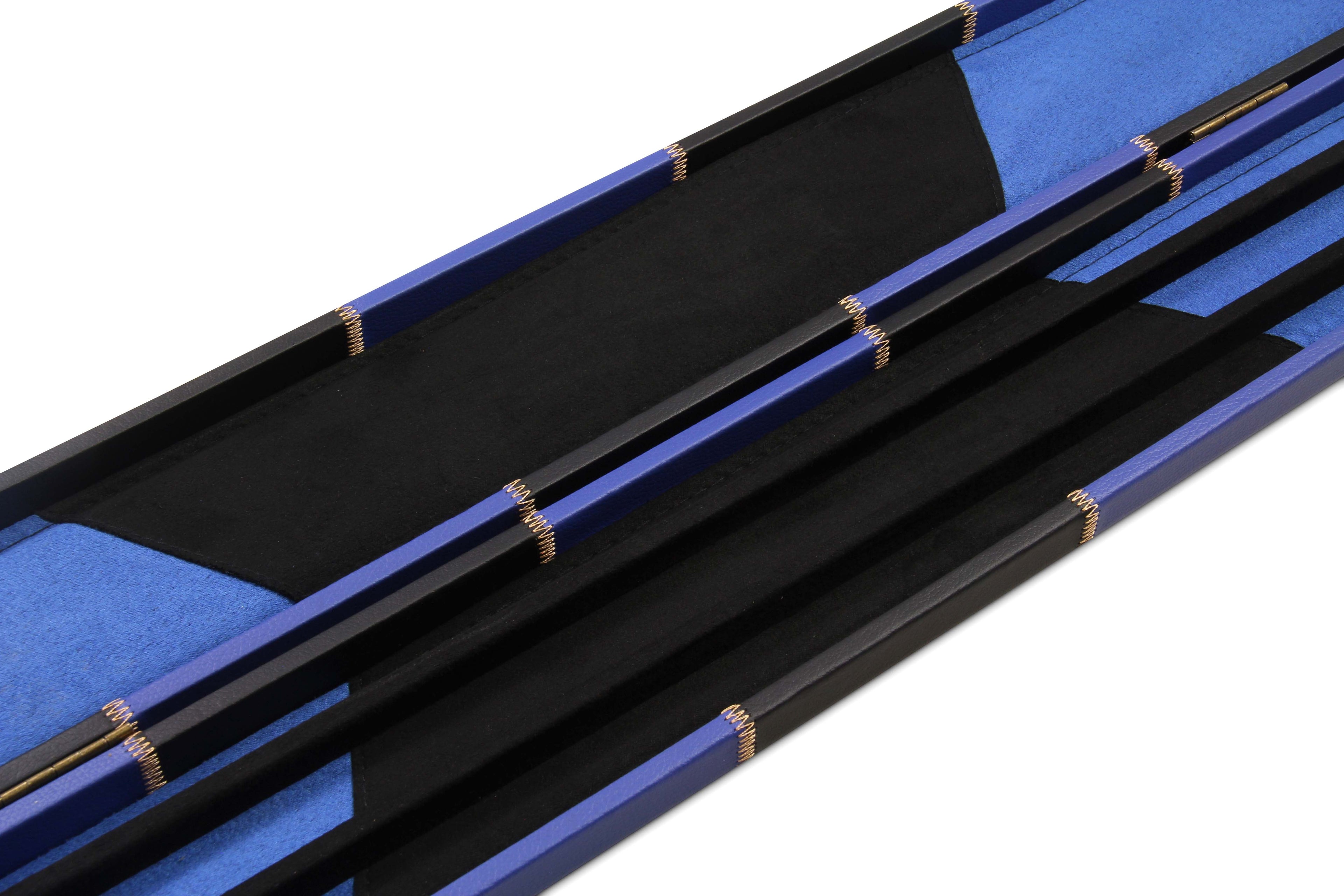 Deluxe wide chequered 1-piece cue case - 3 cues Cue + Case