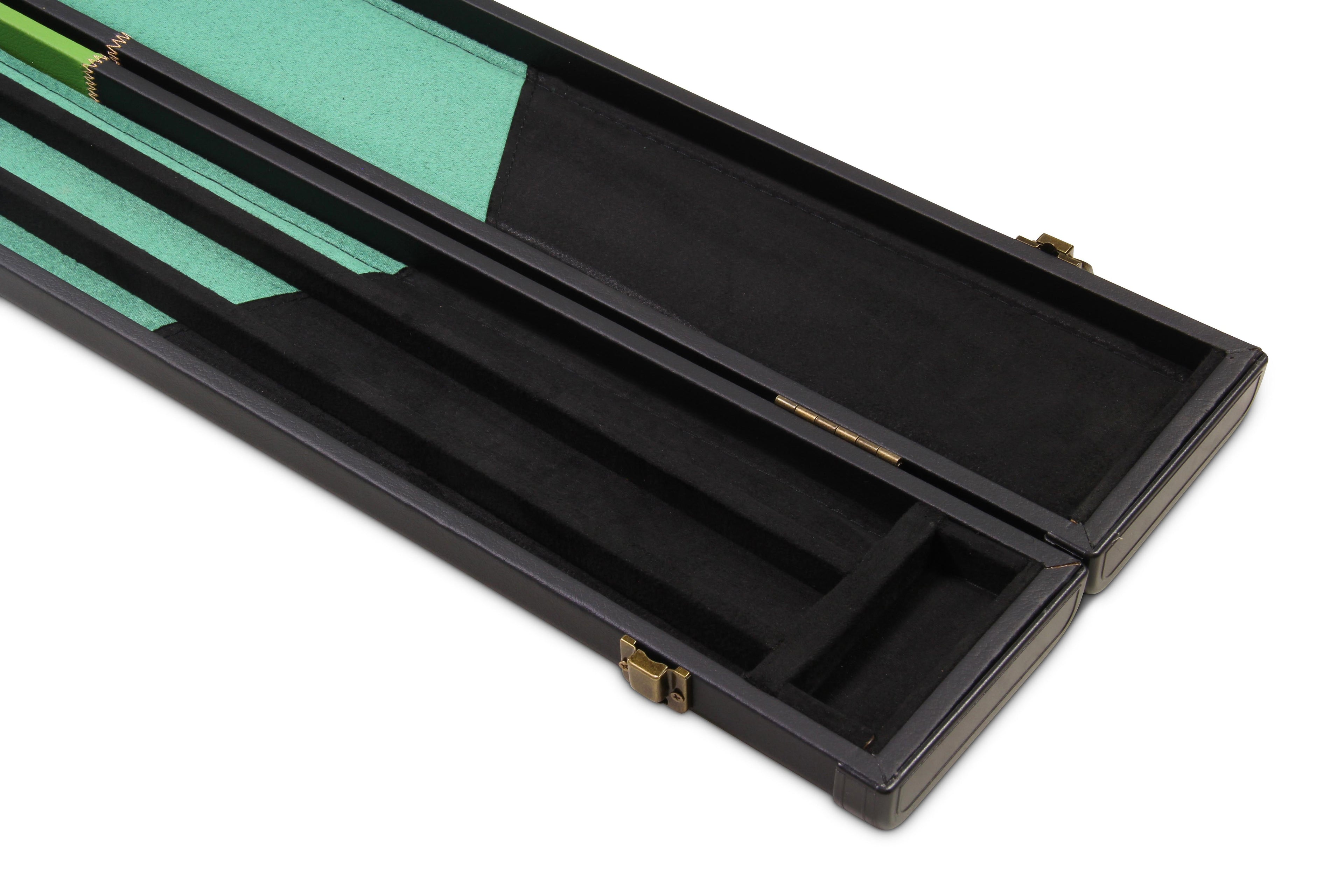 Deluxe wide chequered 1-piece cue case - 3 cues Cue + Case