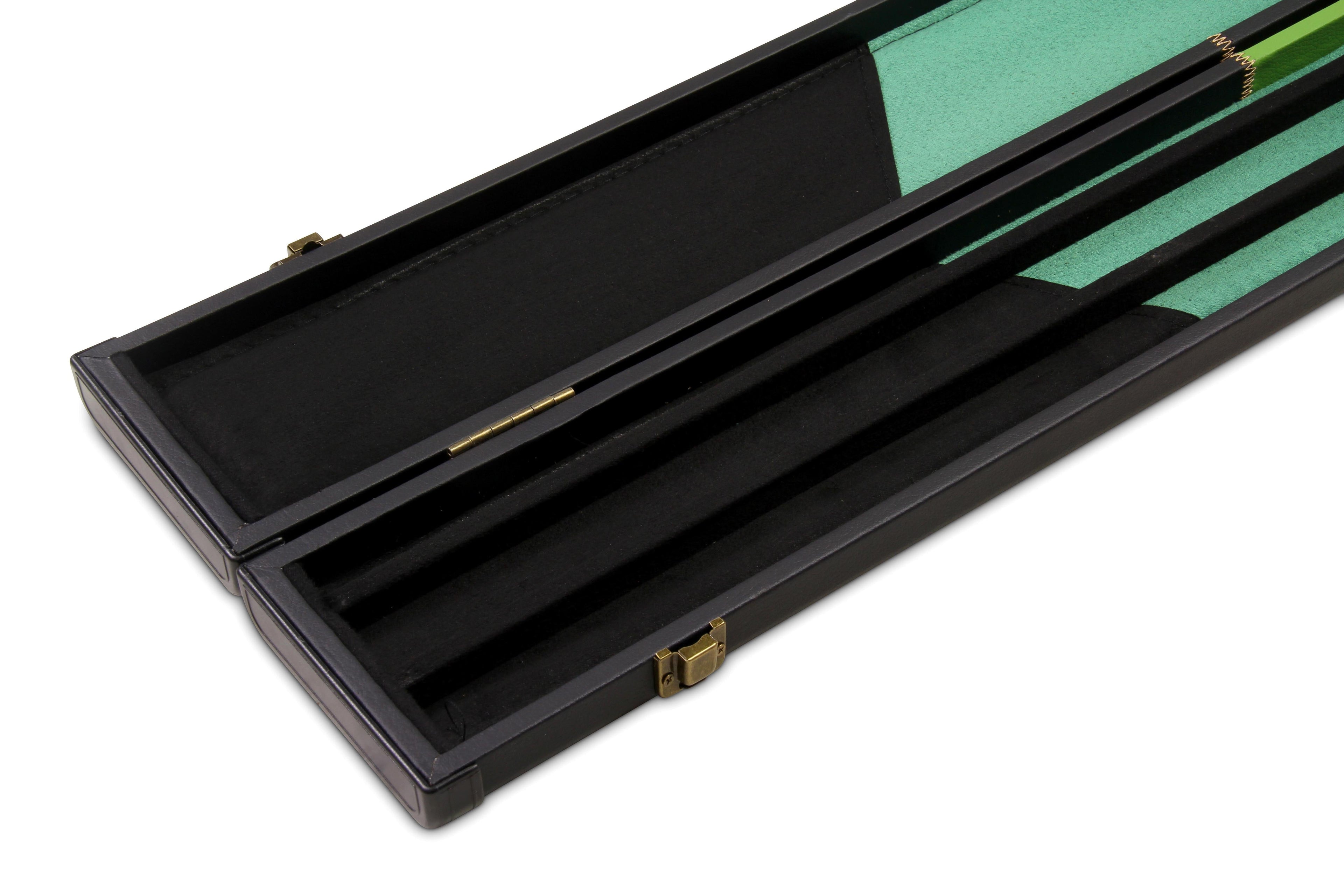 Deluxe wide chequered 1-piece cue case - 3 cues Cue + Case