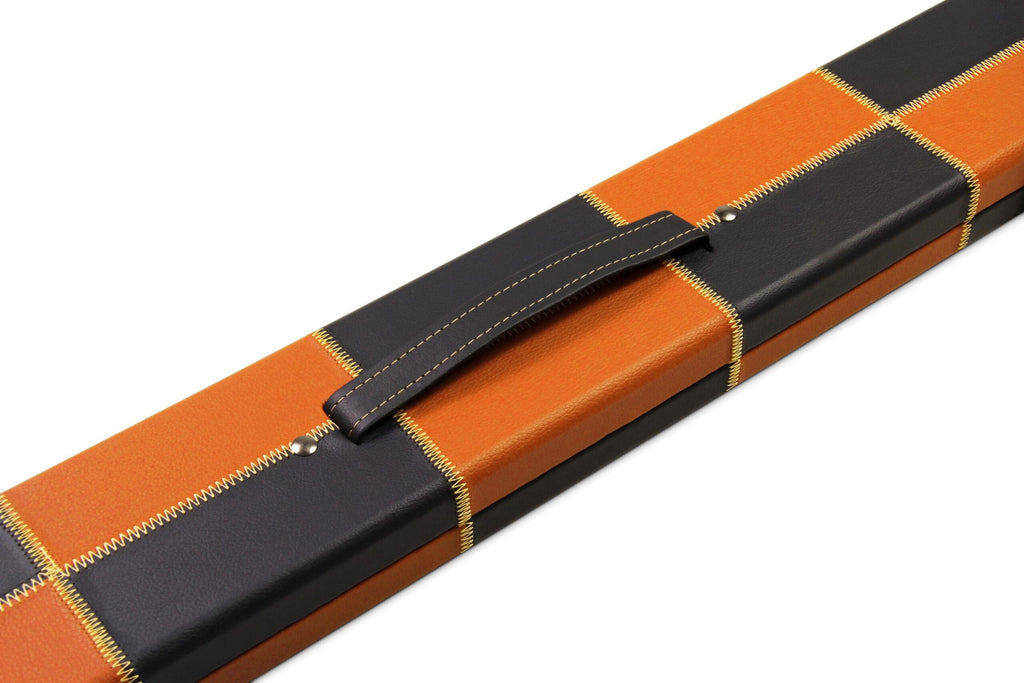 Deluxe wide chequered 1-piece cue case - 3 cues Cue + Case