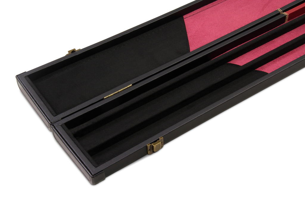 Deluxe wide chequered 1-piece cue case - 3 cues Cue + Case
