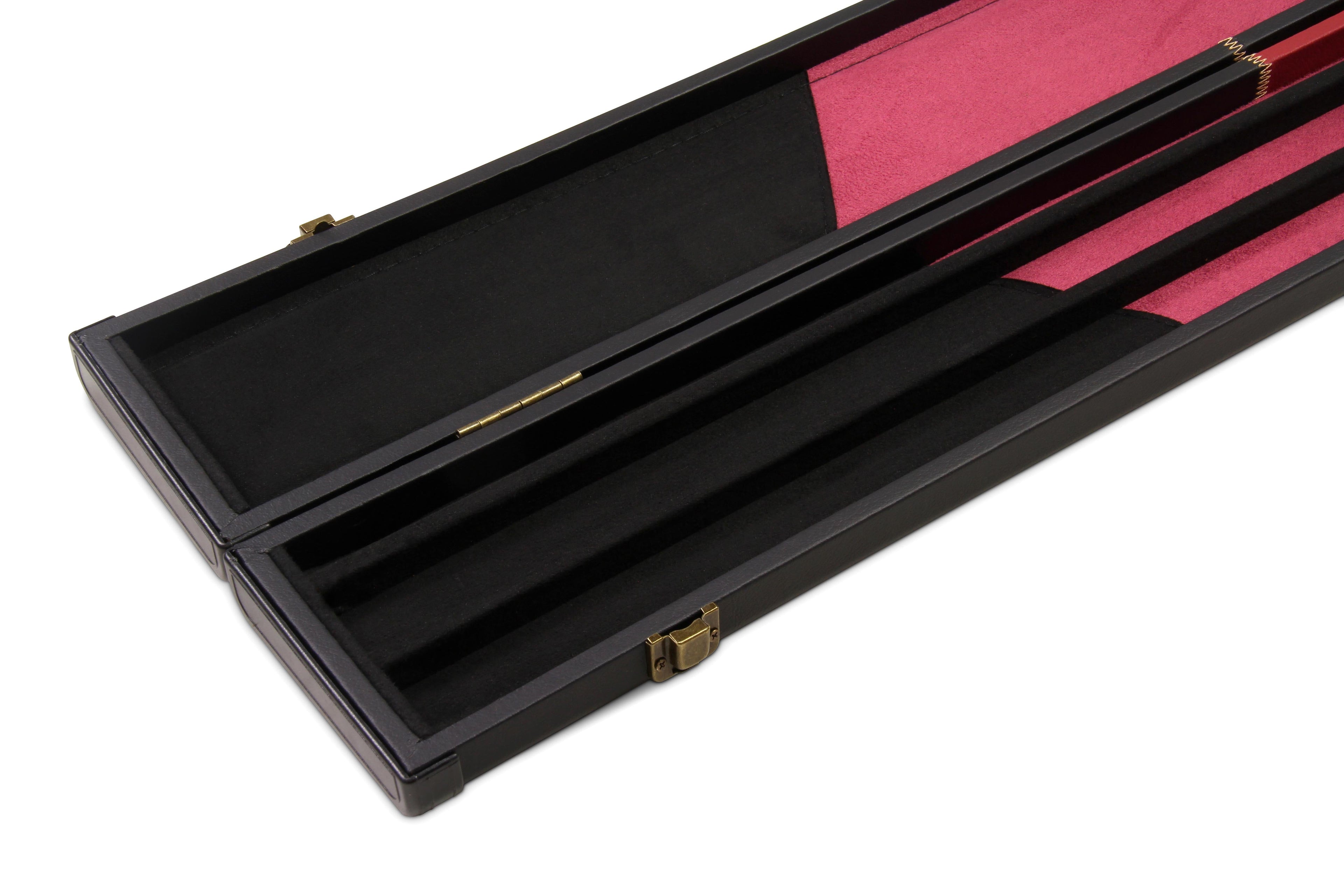 Deluxe wide chequered 1-piece cue case - 3 cues Cue + Case