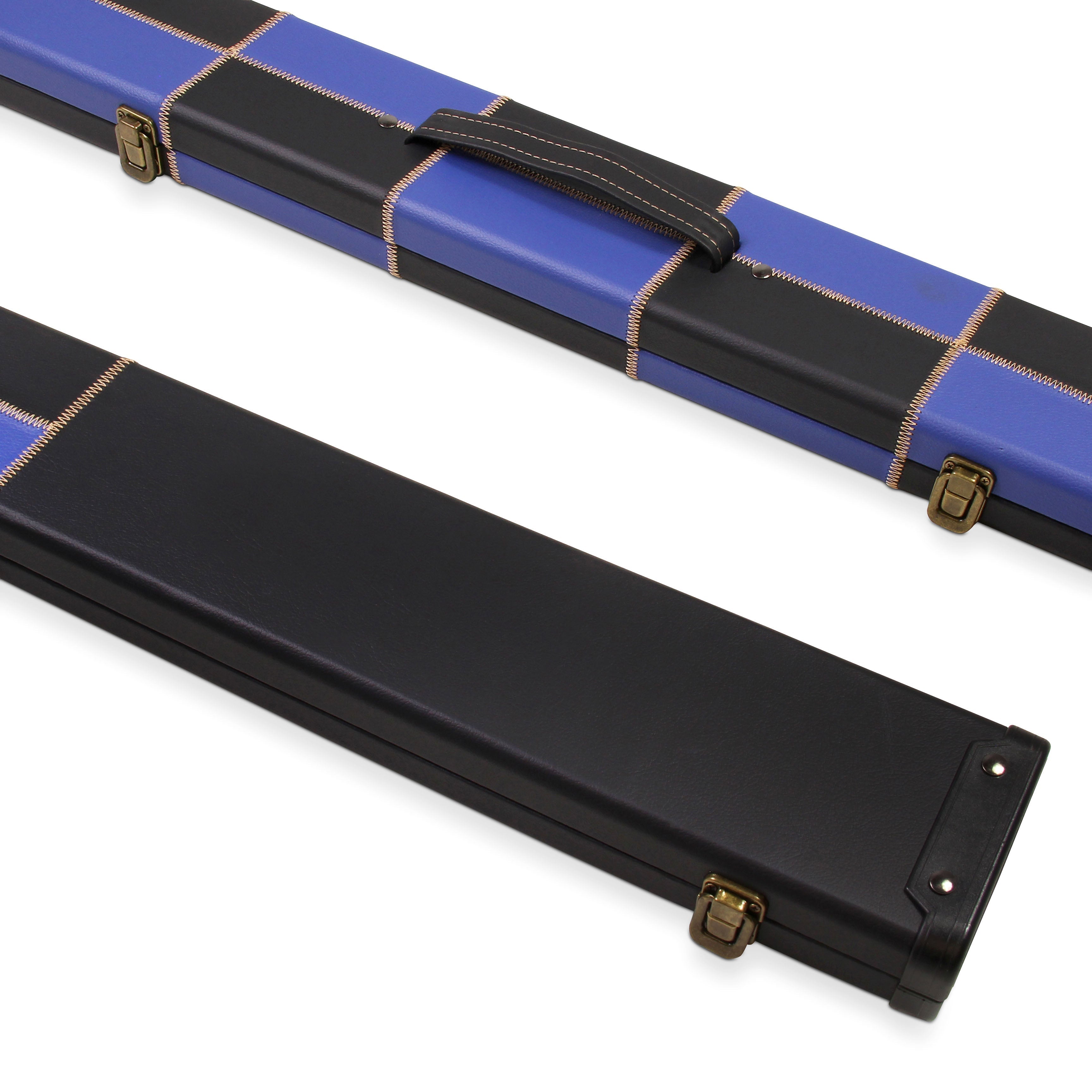 Deluxe wide chequered 1-piece cue case - 3 cues Cue + Case