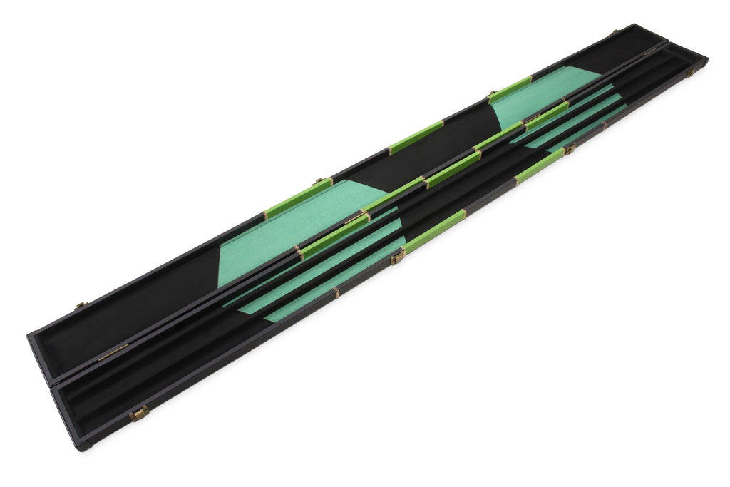 Deluxe wide chequered 1-piece cue case - 3 cues Cue + Case