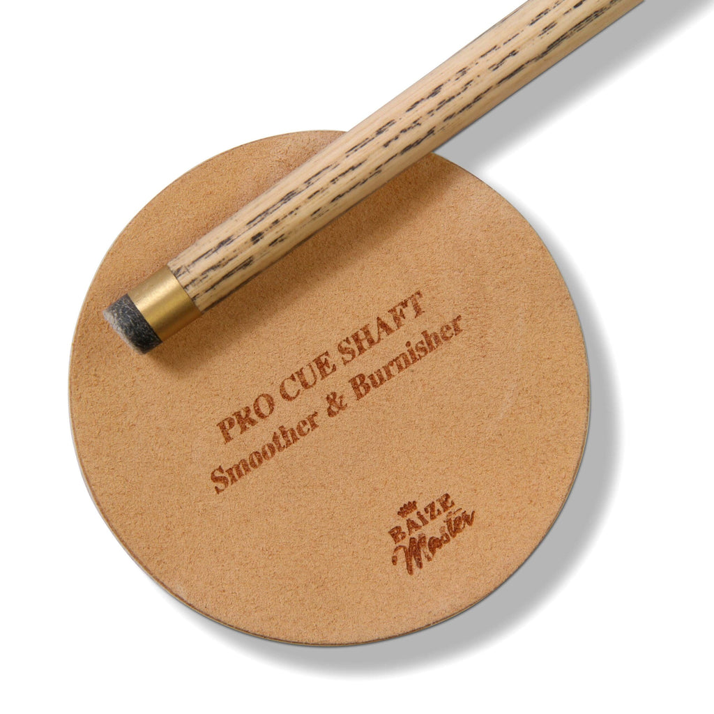 Baize Master Pro-Shaft Slicker cue burnishing pad Cue + Case